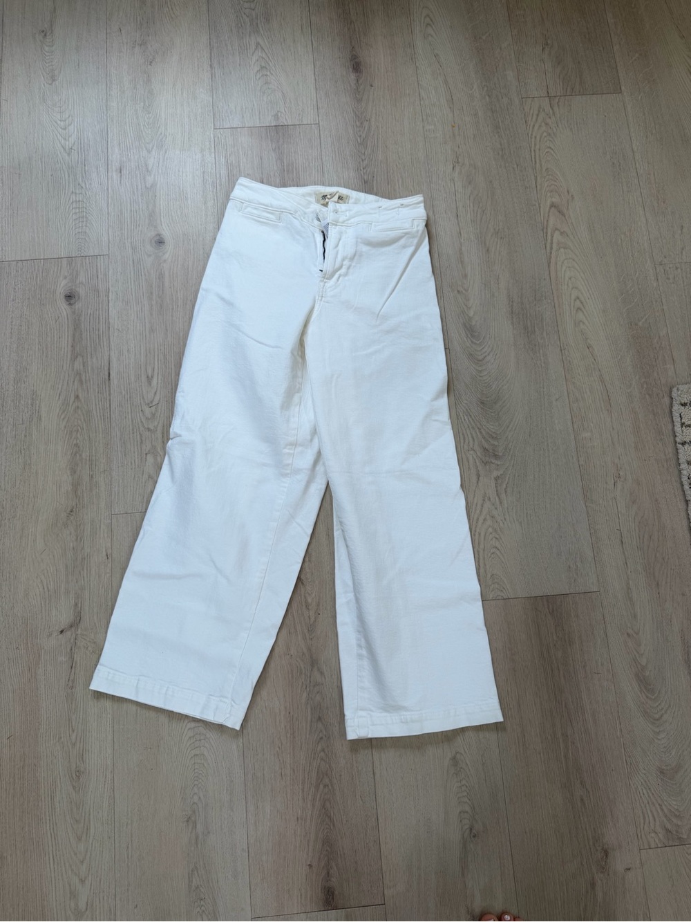 Madewell High-Rise Wide Leg Jeans in White